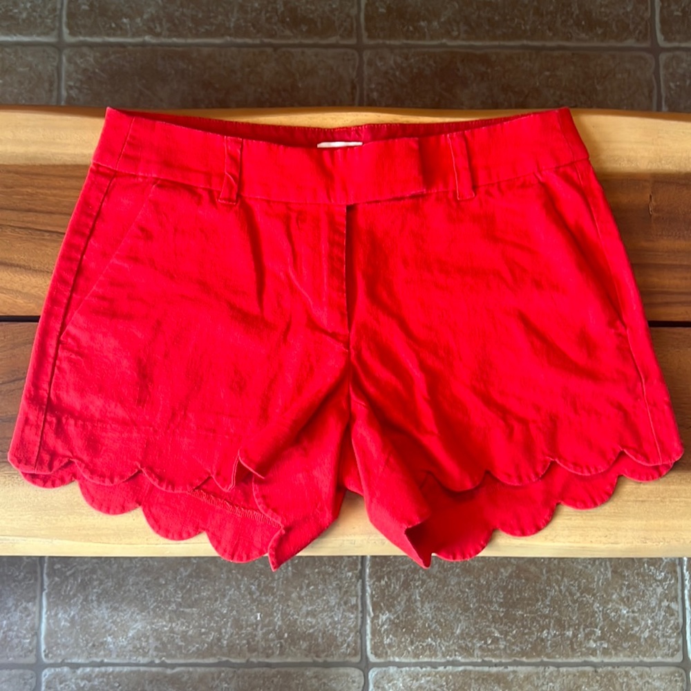 J. Crew Scallop Hem Shorts